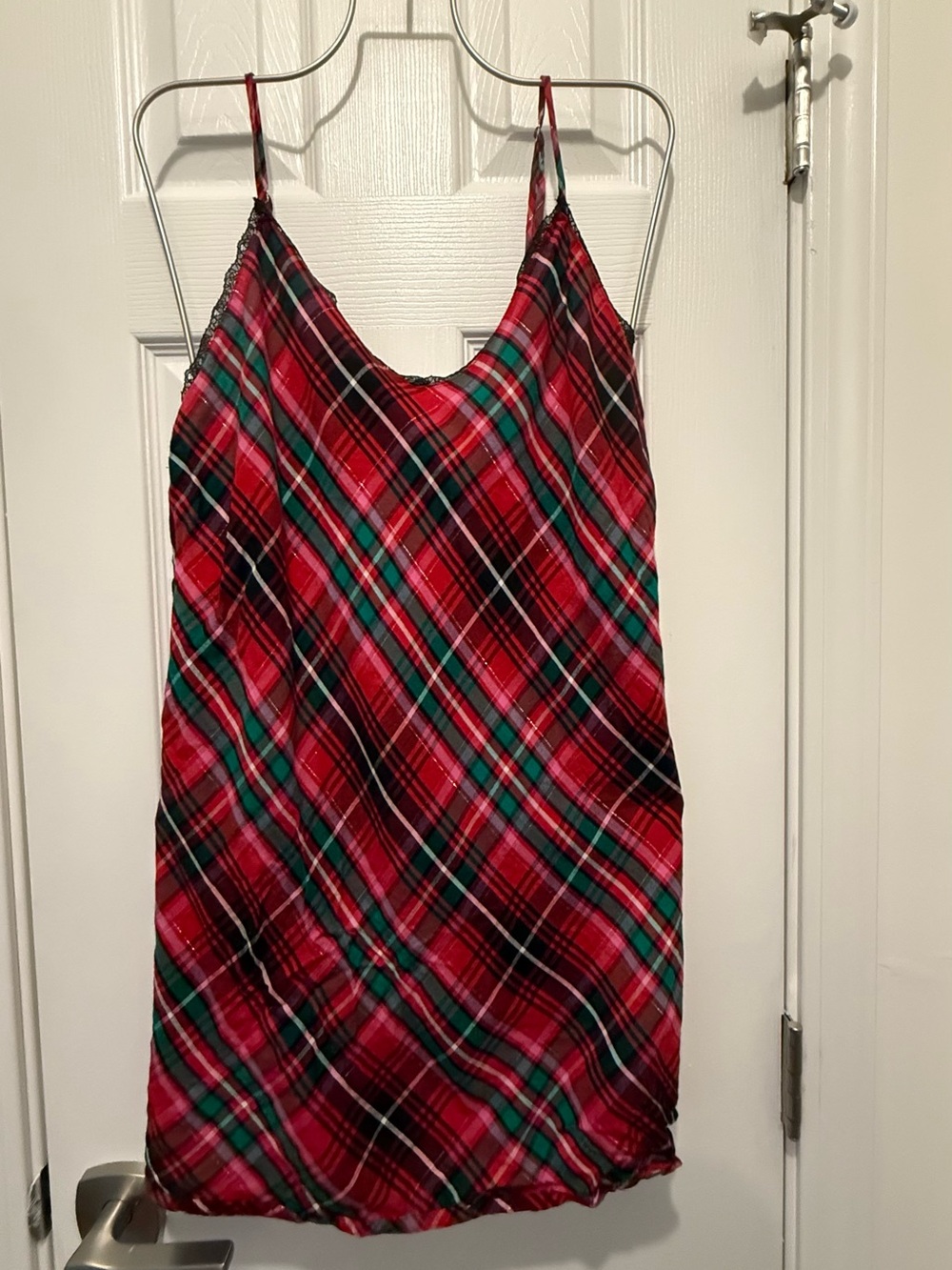Victorias Secret Plaid spaghetti strap Nightie medium